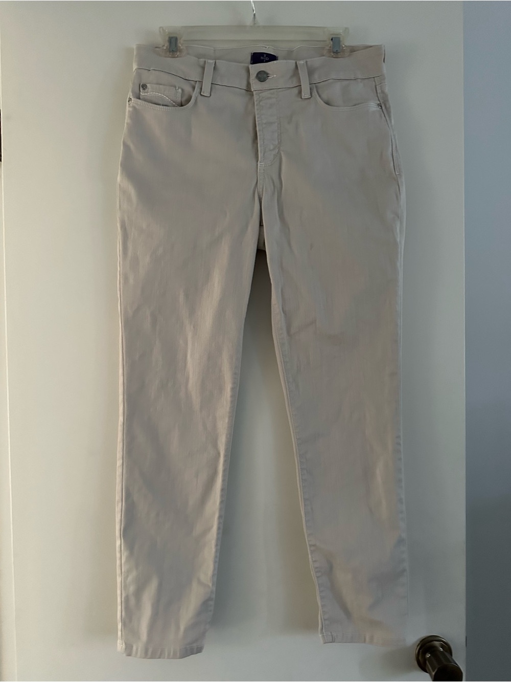 NYDJ Ankle Lift Tuck Light Beige Jeans